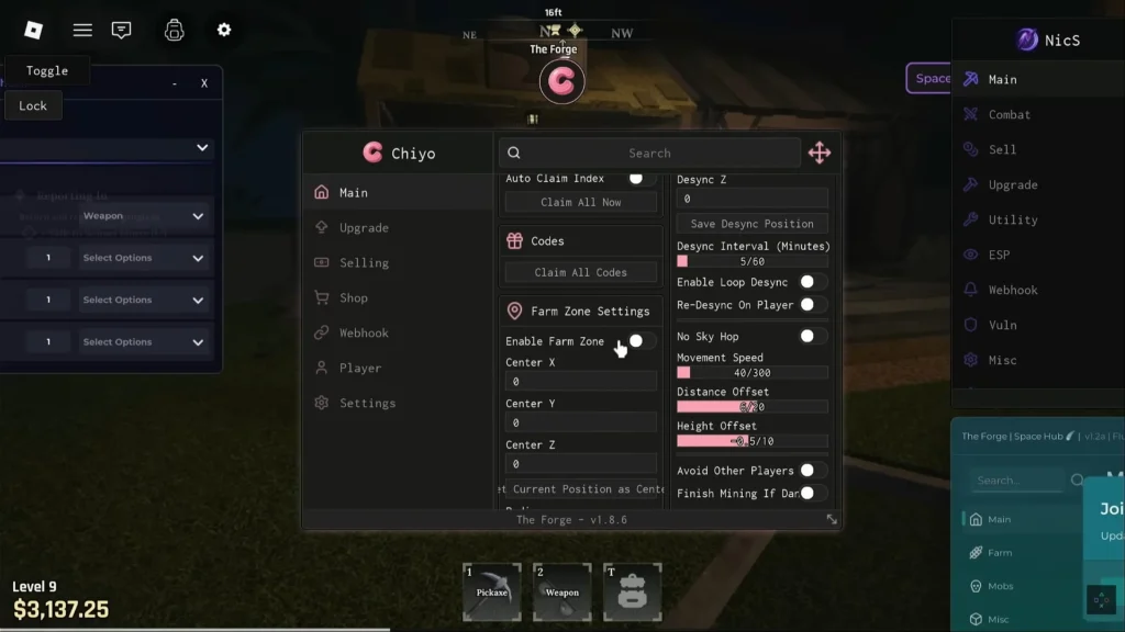 the forge Chiyo Script