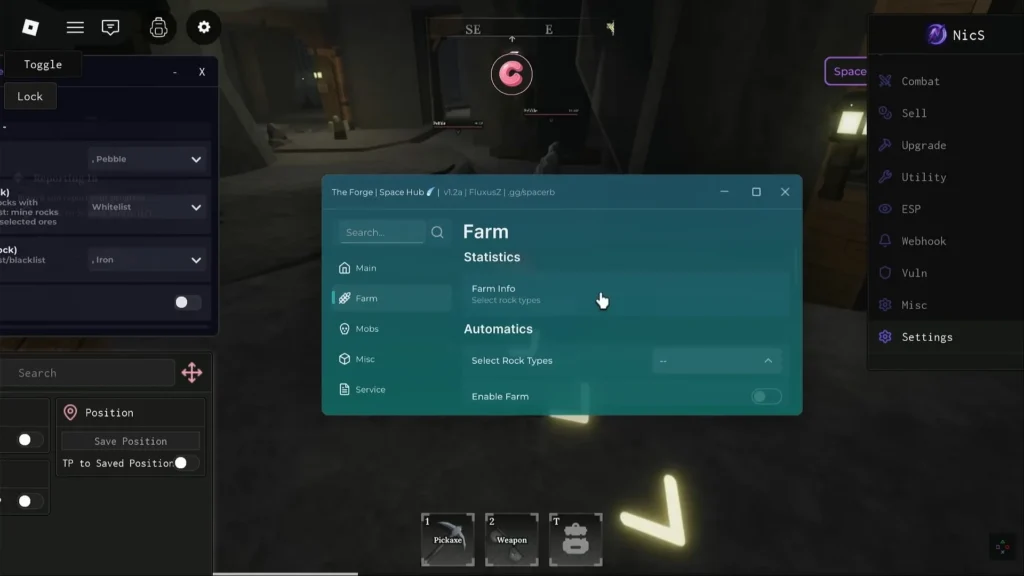 the forge Space Hub Script